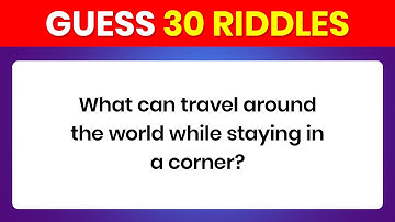 Can You Solve These 30 Tricky Riddles? 🤯 | Test Your Brain Power!