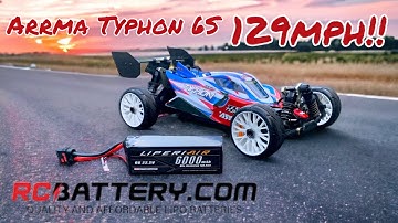 Arrma TLR Typhon 6S Speed Run -129MPH!- LiperiAir Lipo - TeamRK - Ramjam Racing -