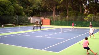 Junior interclub tennis practice @DocRaccoon