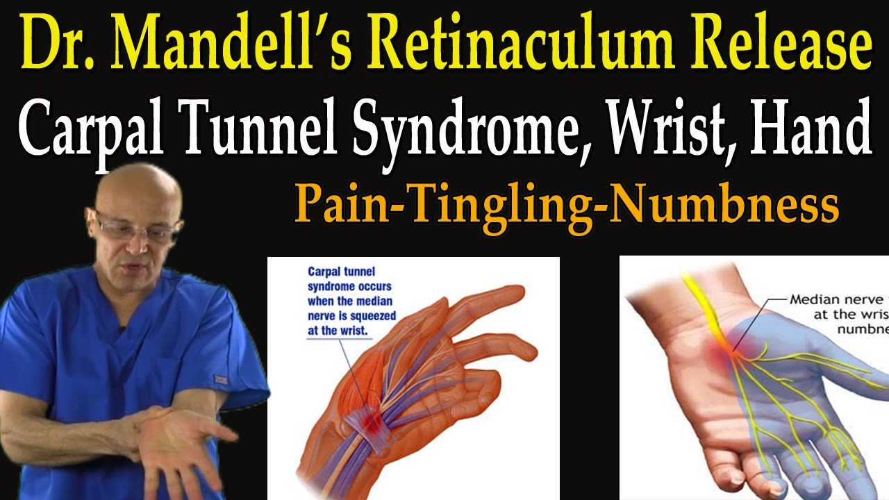 Retinaculum Release for Carpal Tunnel Syndrome, Wrist, Hand Pain (Self