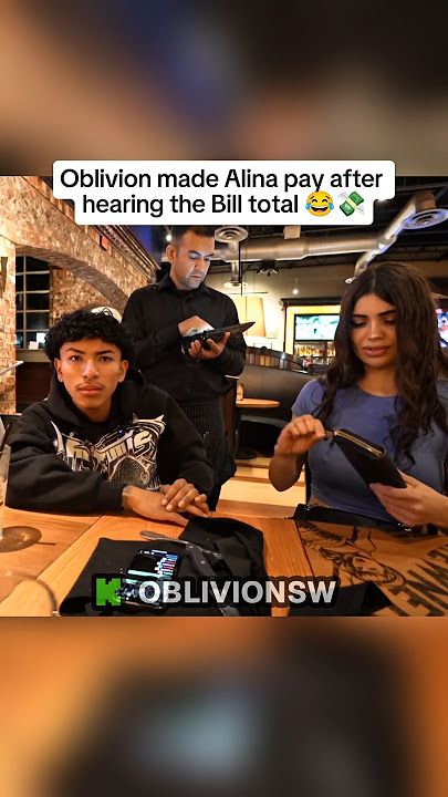 Oblivion made Alina pay after hearing the Bill total #oblivion #kickclips