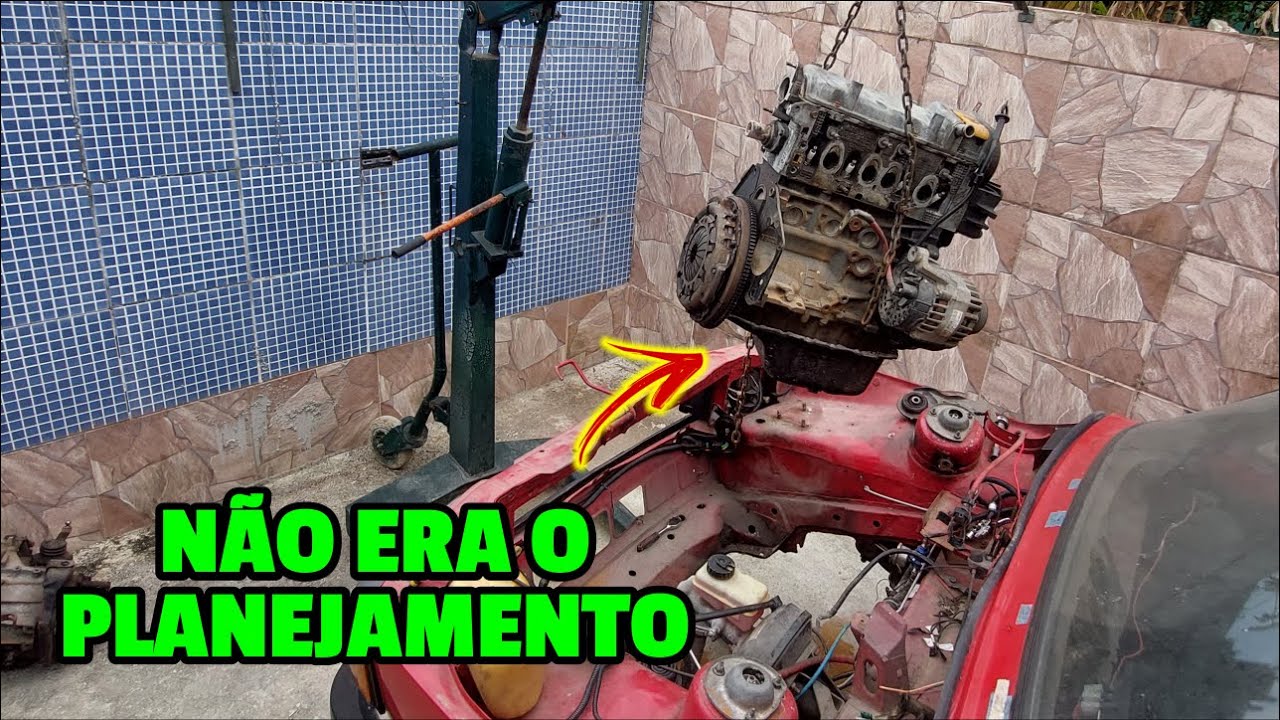 NÃO ESTAVA NO PLANEJAMENTO - RETIRAMOS O MOTOR FIRE DO FIAT 147 PICK-UP