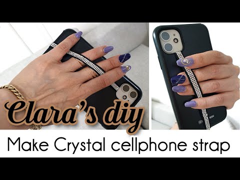 HOLYCO Ribbon DIY channel - 클라라의 리본 강의/리본공예/리본DIY - 크리스탈 핸드폰 스트랩 (Crystal cellphone strap) 만들기