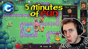 C++ OpenGL Game Tangy Defense | 5 Minutes Of FUN