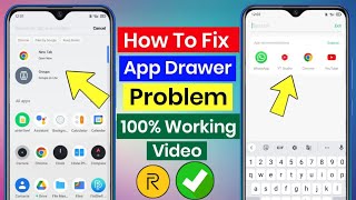 How To Solve App Drawer Search Problem - Realme Mobile | Realme App Drawer Problem Solved