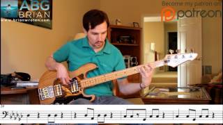 Video thumbnail of "Roxy Music - More Than This - Bass Transcription"