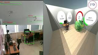 VR DT of Office Space with Computer Vision based Estimation of Room Occupancy and Power Consumption screenshot 3