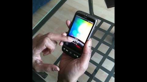 HTC desire first boot