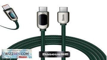 Baseus 100W LED Display Type-C to Type-C PD Power Delivery 2M Cable Review