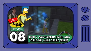 Level 4 Bonus Mission + Collectibles - 100% Walkthrough Simpsons Hit & Run - No commentary Part 8