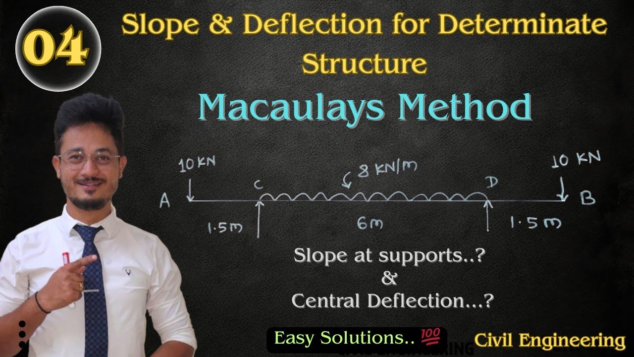 04* Macaulays method for Overhanging beam | Structural Analysis | Civil engineering #civil