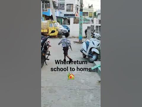 return school to home || happy 😁😜 - YouTube