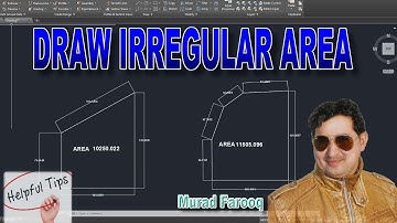 How To Draw Irregular Area and Shape in AutoCAD and AutoCAD Civil 3D.