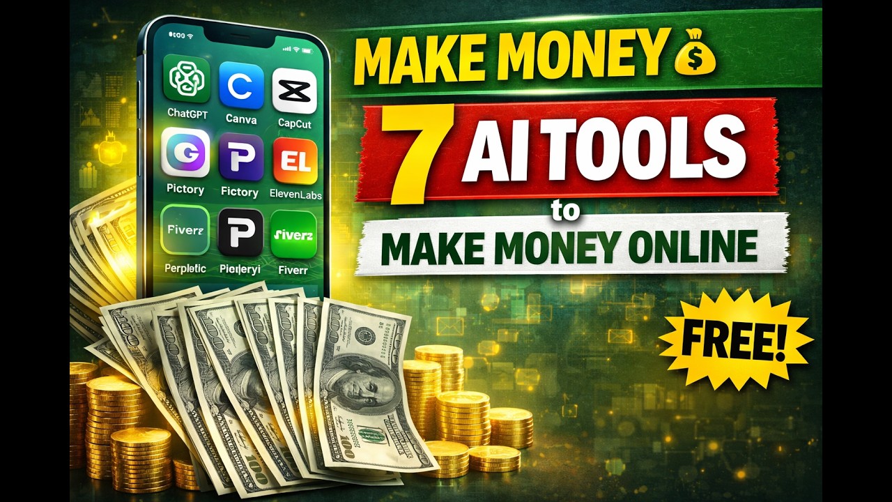 7 FREE AI Tools to Make Money Online (No Skills Needed) - YouTube