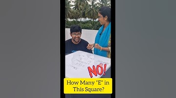 Only Genius Can Find All the E’s in This Square!😎#challenge #puzzle #riddle #viral #tamil #shorts