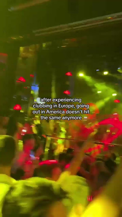 European clubs hit different compared to American clubs #europe #europeansummer #travel #nightlife