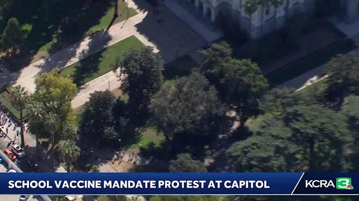 People gather at Capitol to protest California school COVID vaccine mandate