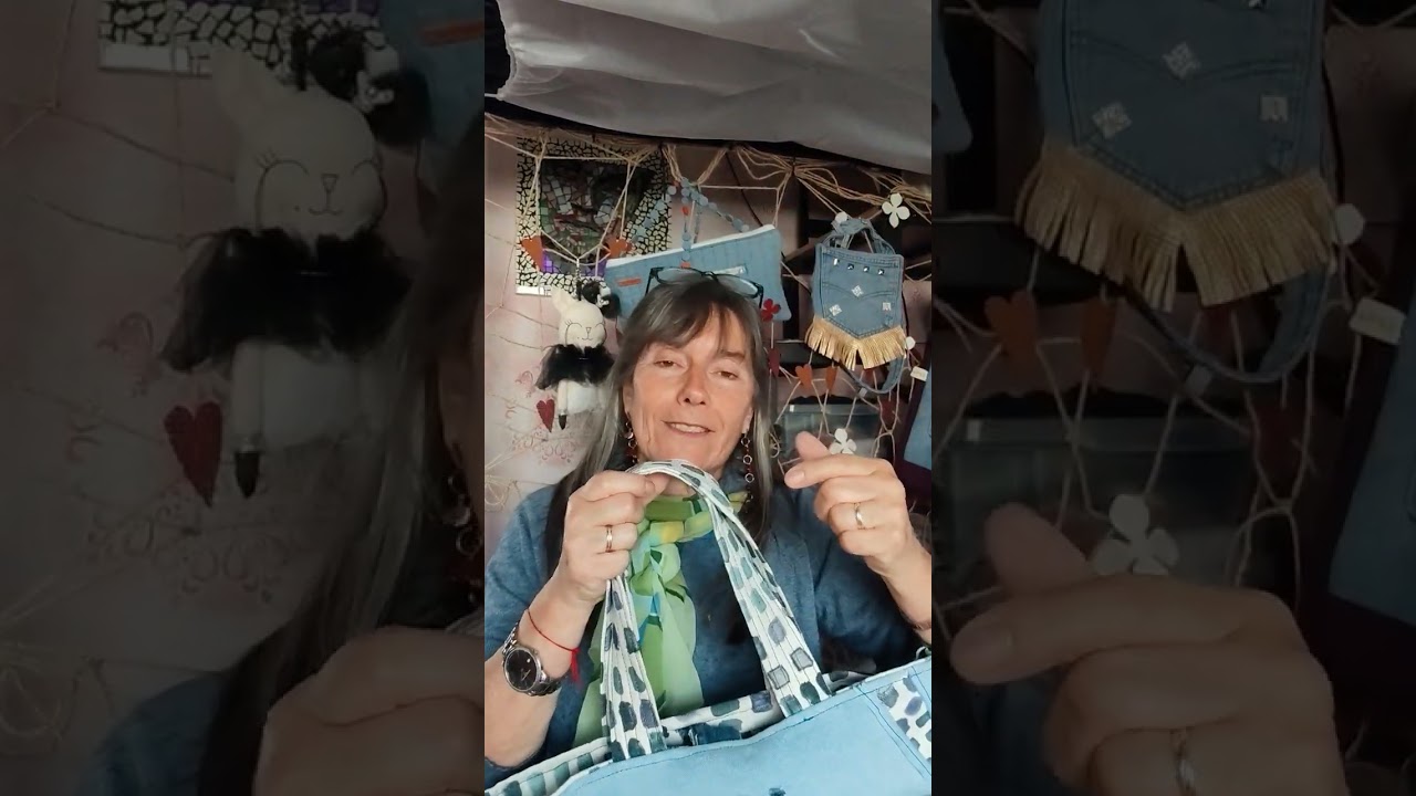 365) Una Borsa MARE da realizzare con Jeans e Gobelin. ECCOLA!!! 