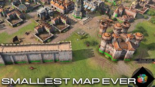 Fighting on the Smallest 4v4 map  AOE4  4v4 Vs Hardest Ai,  Multiplayer Gameplay, 2023