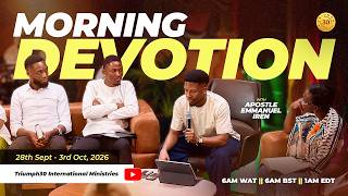 MORNING DEVOTION WITH APOSTLE EMMANUEL IREN | GENESIS 38 COMMENTARY | 29TH SEPTEMBER 2026