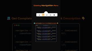 Glowing Navbar Hover Effect 😱 (HTML CSS) #webdevelopment #htmlcss #shorts