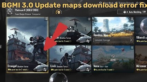 Bgmi 3.0 update maps download error fix l BGMI new update 3.0 map Problem fix