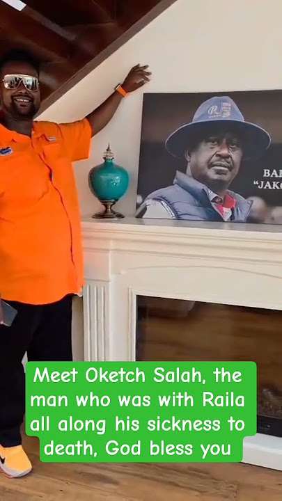 Meet Oketch Salah, the man who was with Raila all along his sickness to death, God bless you 🙏🙏