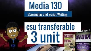 Media 130 -CCC Screenplay and Script Writing