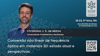 Conversão não linear de frequência óptica em materiais 2D: estado atual e perspectivas | Colóquio