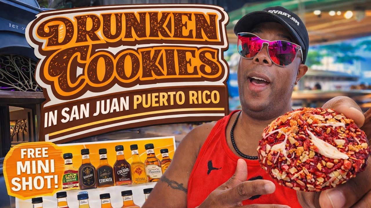 Печенье + Шоты = ХАОС в Пуэрто-Рико! 🍪🔥 + БЕСПЛАТНАЯ ЭКСКУРСИЯ... Пробуем пьяное печенье в Сан-Ху...