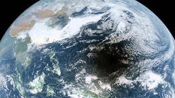 Full-Disk Color Image of 9 March Eclipse from Himawari-8