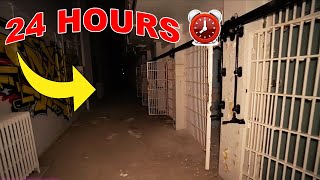 (Part2) 24 HOUR OVERNIGHT IN HAUNTED PRISON PARANORMAL CAUGHT ON CAMERA | OVERNIGHT CHALLENGE!