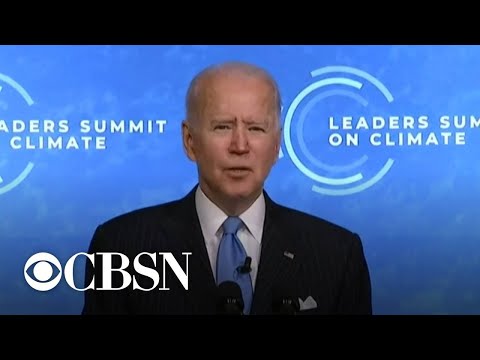 Biden says climate change presents  «opportunity»  to create green jobs.