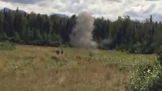 EOD un-exploded ordinance detonation