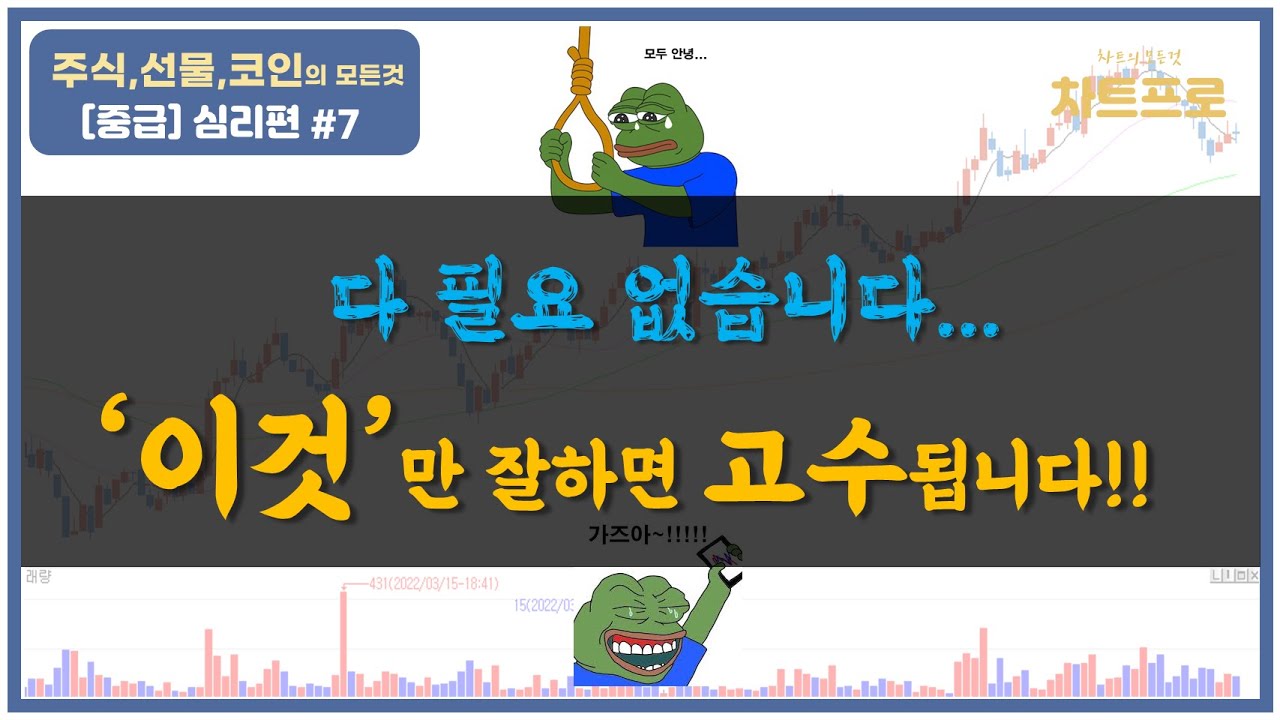 【중급-심리편#7】 다 필요 없습니다....이게 차트 기법보다 더 중요합니다... 〔주식.선물.코인〕