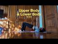 12 Mins Upper Body & Lower Body + Warm Up (Light Dumbbells)