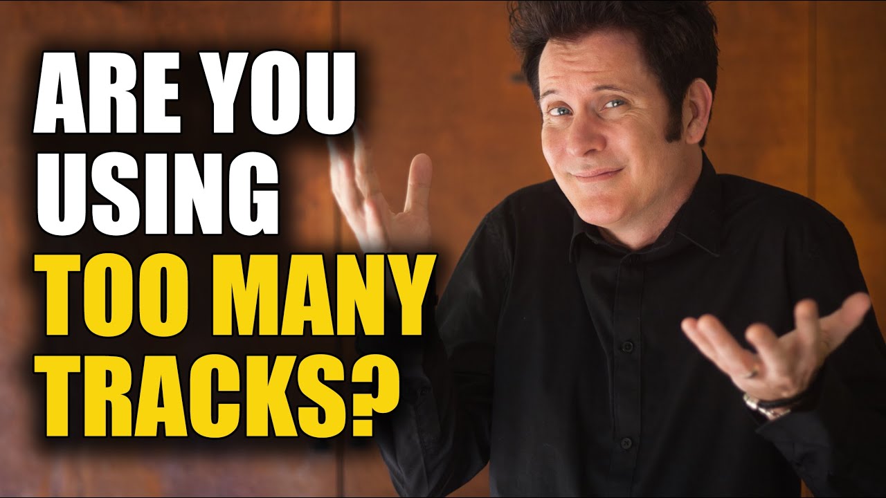 How do you avoid using too many tracks in a song?