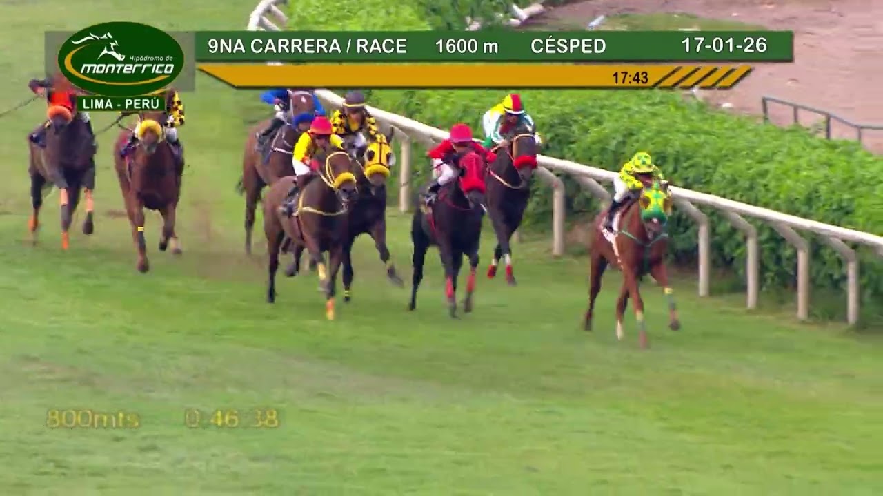 Hipódromo Monterrico  - 9na Carrera 17 Enero 26