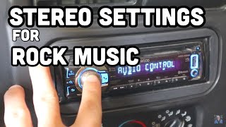 The Best Car Stereo Settings for Rock Music