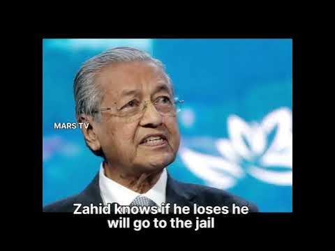 Zahid will be go to jail if BN loses said Tun Dr Mahathir - YouTube