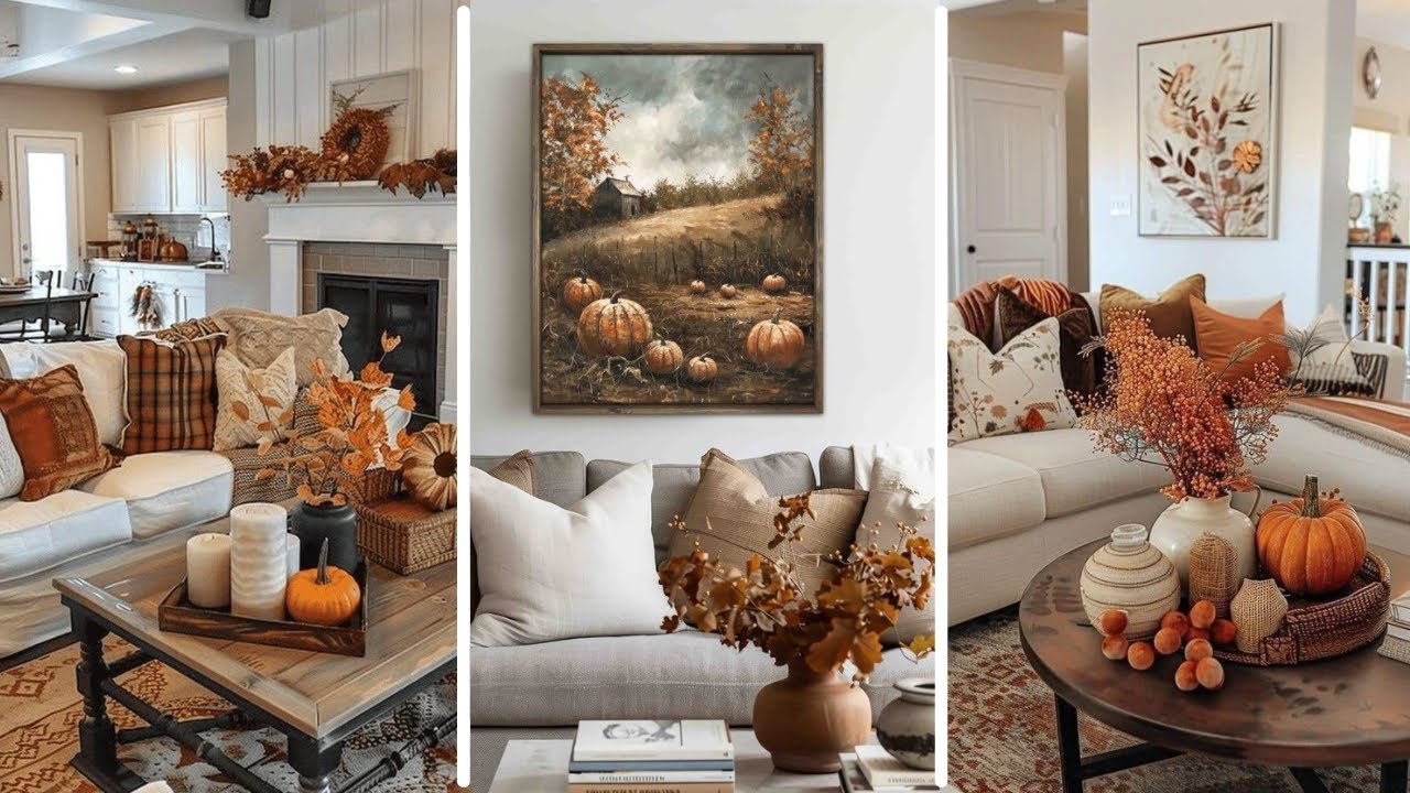 Autumn Living Room Table Centerpiece Inspiration: Stunning Cozy Ideas