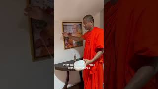 Pirith Noola Blessing Treads Lankarama Buddhist Temple Bhante Devananda