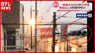 信号機も真っ暗…原因はこの時期特有の○○？ 最大５５００軒が停電　東京・足立（2021年5月27日放送「news every.」より）