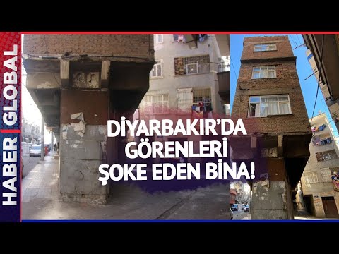 Diyarbakır'da Görenleri Şaşkına Çeviren Bina: Tek Kolonuyla Depreme Böyle Dirend