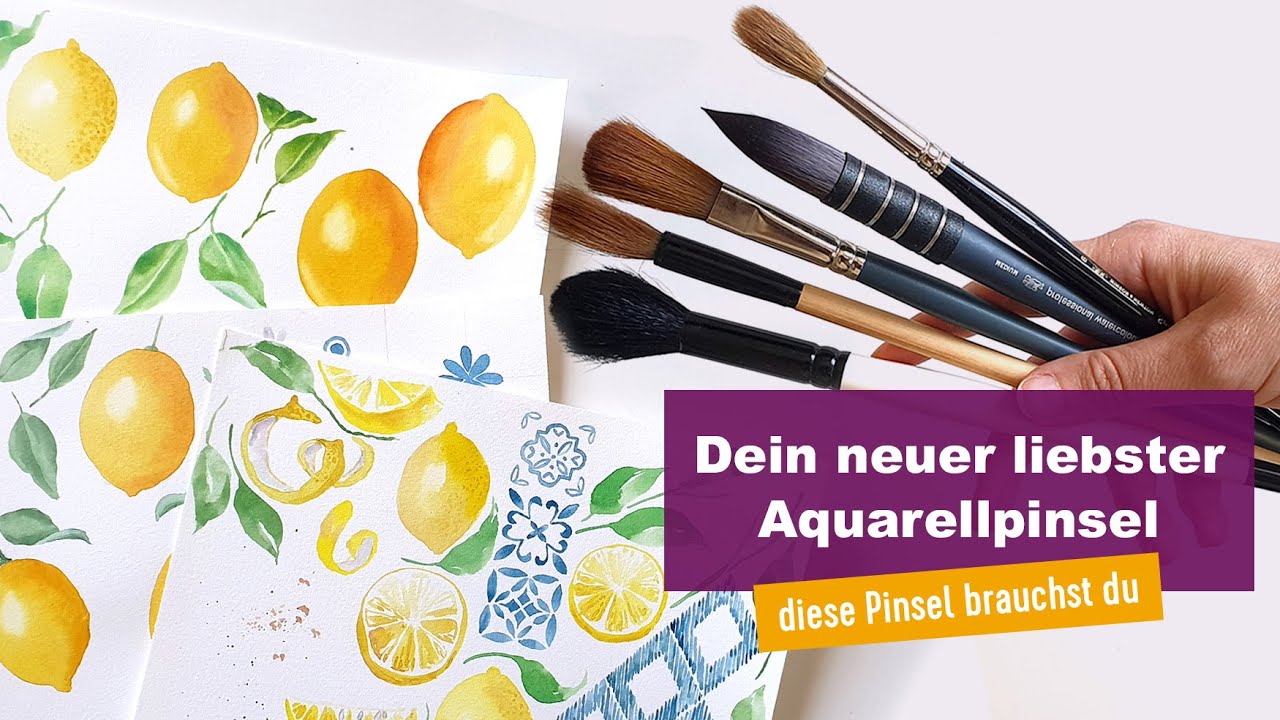Diesen Aquarellpinsel solltest du unbedingt haben
