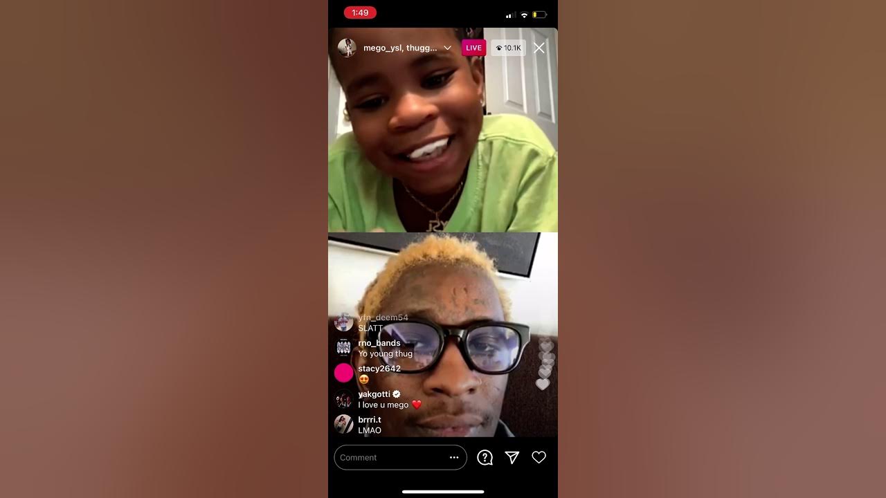 MARI MEGO (@mego_ysl) (Young Thug Daughter) With Young Thug (Funny) Instagram Live December 18
