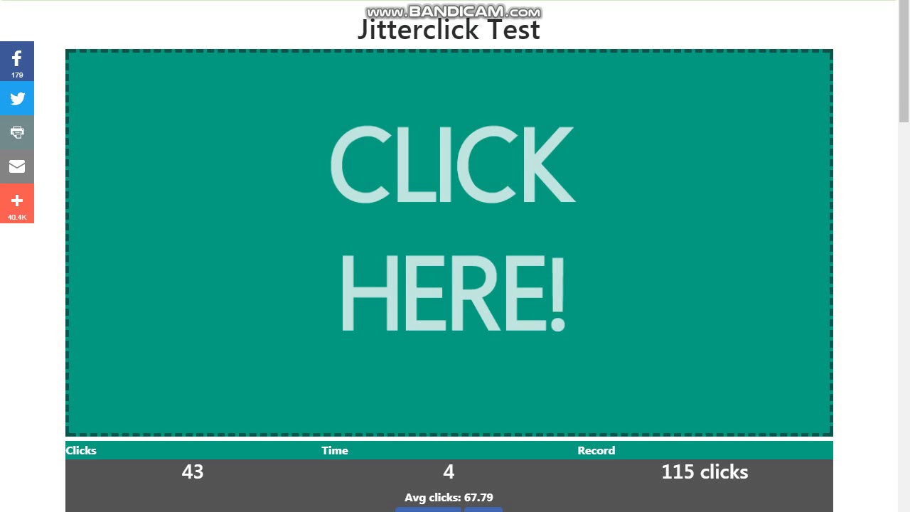 10 секундный тест кликов