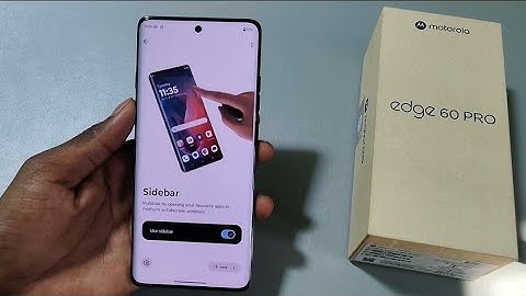 Moto edge 60 pro smart Sidebar kaise on kare / how to enable sidebar in moto edge 60 pro !!