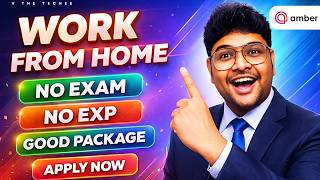 చక్కగా ఇంటినుండి వర్క్ చేసుకోండి  | Freshers & Exp  | Latest Remote Jobs From Amber | V The Techee