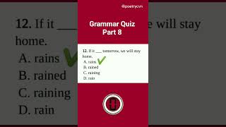 Grammar Quiz Part 8 #bahasainggris #grammar #quizchallenge